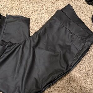 Torrid Black Faux Leather Leggings
